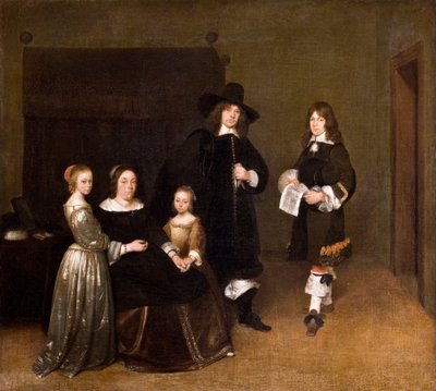 Portret van een Familie door Gerhard ter Borch